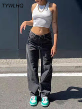 Load image into Gallery viewer, Low Rise Wide Leg Jeans
