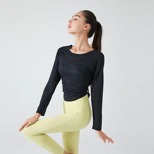 Long Sleeve Crop Top Workout