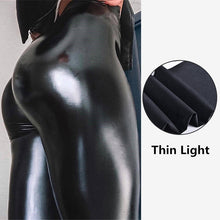Load image into Gallery viewer, Black Leather Straight Leg Pants
