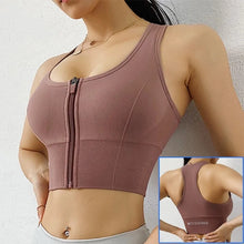 Load image into Gallery viewer, Sports Bra Zip Front
