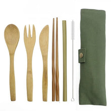 Load image into Gallery viewer, Bamboo Cutlery Set
