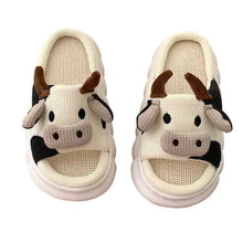 Load image into Gallery viewer, Highland Cow Slippers

