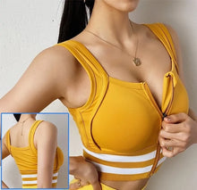 Load image into Gallery viewer, Sports Bra Zip Front
