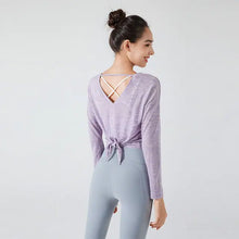 Load image into Gallery viewer, Long Sleeve Crop Top Workout
