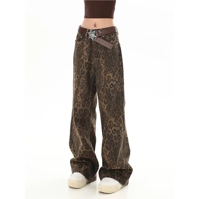 Leopard Cargo Pants