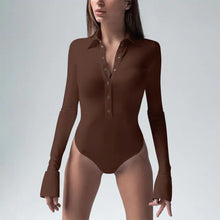 Load image into Gallery viewer, Long Sleeve Lace Bodysuit
