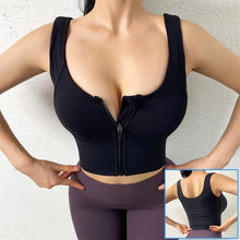 Load image into Gallery viewer, Sports Bra Zip Front
