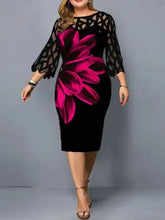 Load image into Gallery viewer, Plus Size Floral Print Dresses
