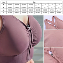 Load image into Gallery viewer, Sports Bra Zip Front
