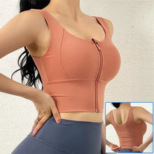 Load image into Gallery viewer, Sports Bra Zip Front
