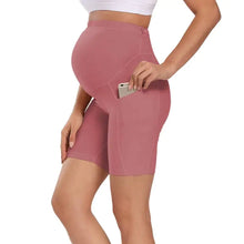 Load image into Gallery viewer, Maternity athletic shorts Pocketed
