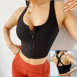 Sports Bra Zip Front