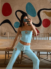 Load image into Gallery viewer, Two Piece Crop Top Set Pants
