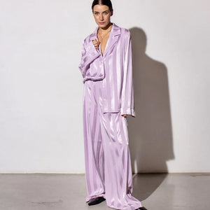 Pink Silk Pajamas