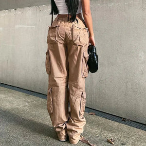 Denim Cargo Pants