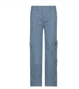 Denim Cargo Pants