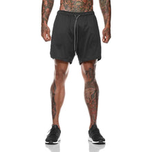 Load image into Gallery viewer, Mens 2 in 1 Shorts
