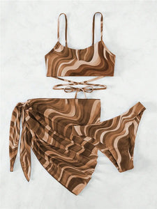 3 Piece Swimsuit With Cover Up