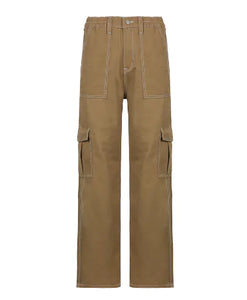 Denim Cargo Pants