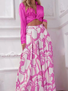 Wide Leg Pants Set