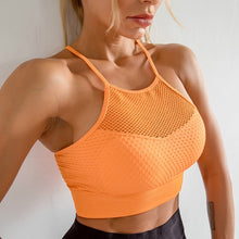 Load image into Gallery viewer, Cross Back Wirefree Removable Cups Sport Bra
