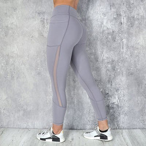 Pocket Solid Sport Yoga Pants
