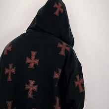 Load image into Gallery viewer, Cross Zip up Hoodie
