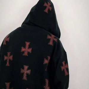 Cross Zip up Hoodie