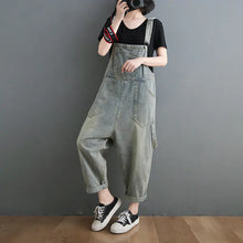 Load image into Gallery viewer, Plus Size Denim Jumpsuit
