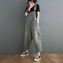 Load image into Gallery viewer, Plus Size Denim Jumpsuit
