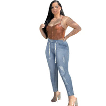 Load image into Gallery viewer, mid rise trouser jeans
