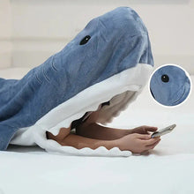 Load image into Gallery viewer, Shark Blanket Hoodie

