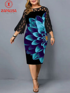 Plus Size Floral Print Dresses